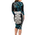 Aotearoa Taniko Paua Shell With Hei Tiki Family Matching Long Sleeve Bodycon Dress and Hawaiian Shirt