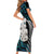 Aotearoa Taniko Paua Shell With Hei Tiki Family Matching Short Sleeve Bodycon Dress and Hawaiian Shirt