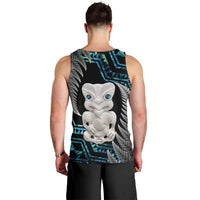 Aotearoa Taniko Paua Shell With Hei Tiki Men Tank Top