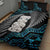 Aotearoa Taniko Paua Shell With Hei Tiki Quilt Bed Set