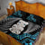 Aotearoa Taniko Paua Shell With Hei Tiki Quilt Bed Set