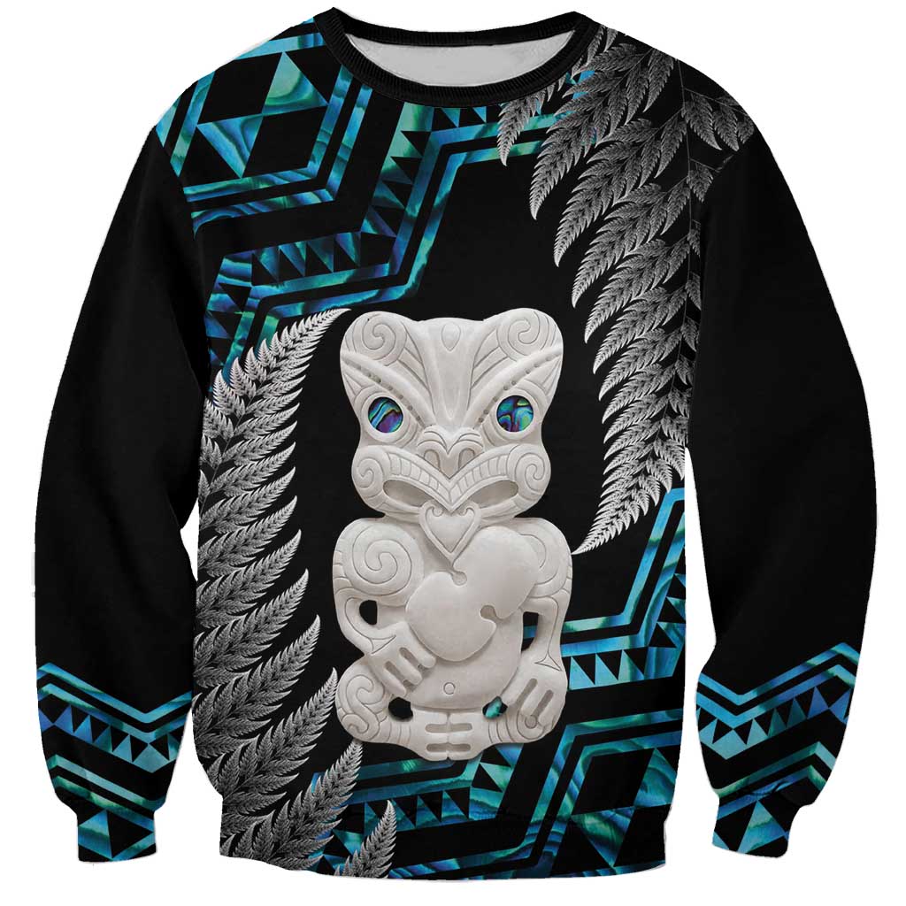 Aotearoa Taniko Paua Shell With Hei Tiki Sweatshirt