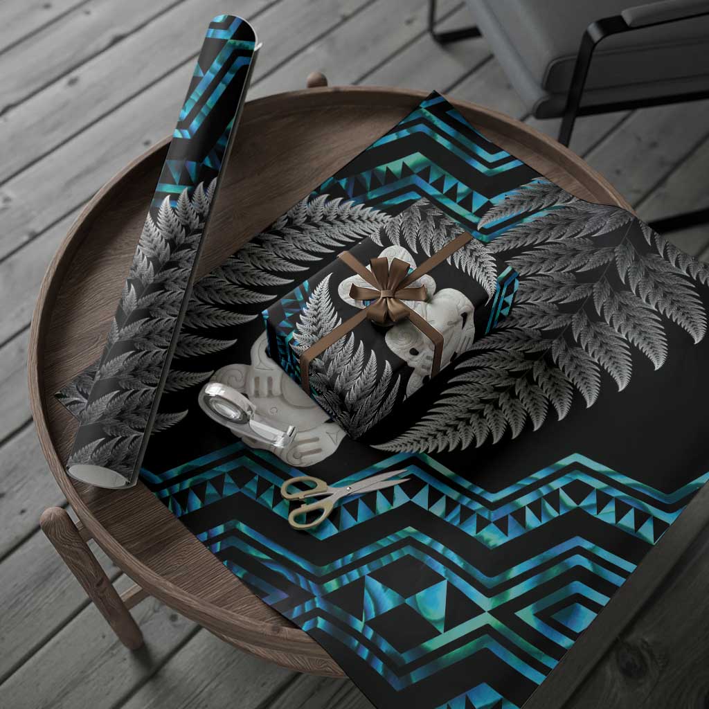Aotearoa Taniko Paua Shell With Hei Tiki Wrapping Paper - Polynesian Pride