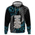 Aotearoa Taniko Paua Shell With Hei Tiki Zip Hoodie