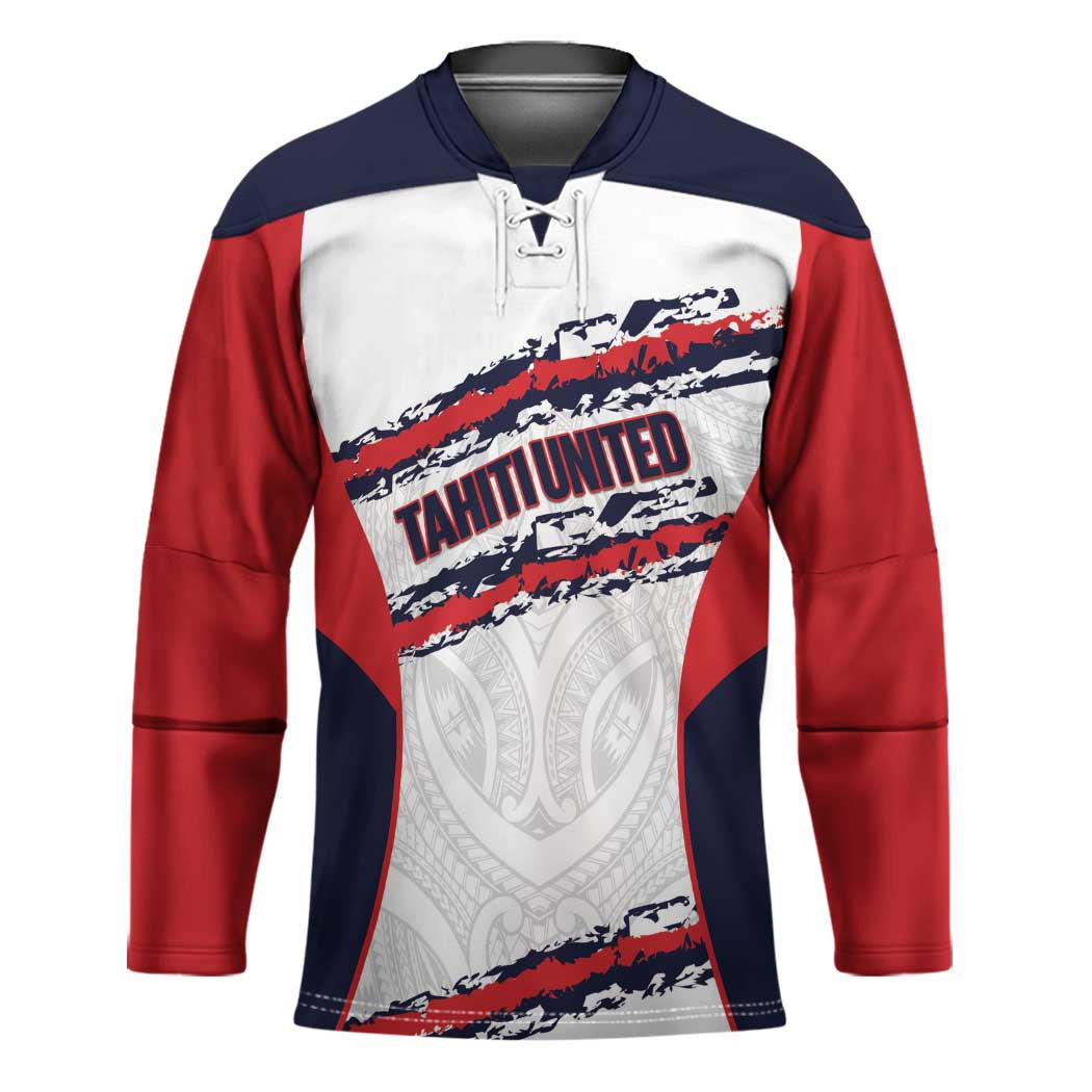 AS Venus Tahiti Football Custom Hockey Jersey Go Champions Polynesian Pattern