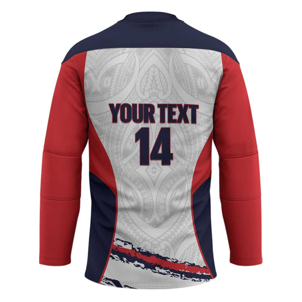 AS Venus Tahiti Football Custom Hockey Jersey Go Champions Polynesian Pattern