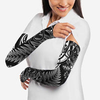 New Zealand Lizard Arm Sleeves Silver Fern Aotearoa Maori - Polynesian Pride