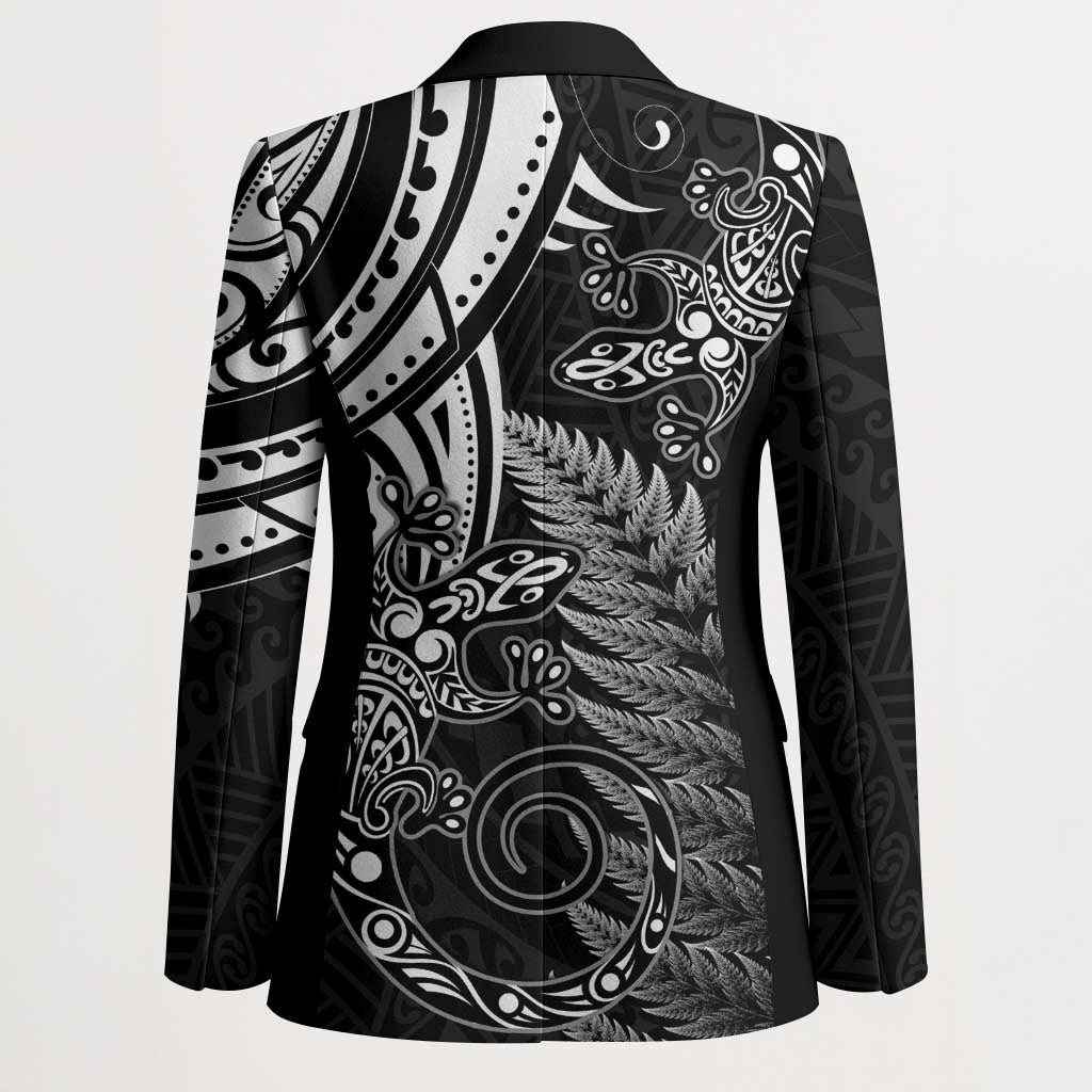New Zealand Lizard Blazer Silver Fern Aotearoa Maori - Polynesian Pride