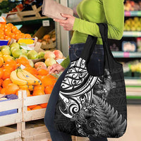 New Zealand Lizard Grocery Bag Silver Fern Aotearoa Maori