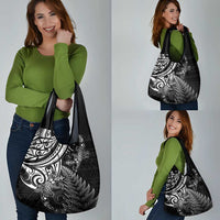 New Zealand Lizard Grocery Bag Silver Fern Aotearoa Maori