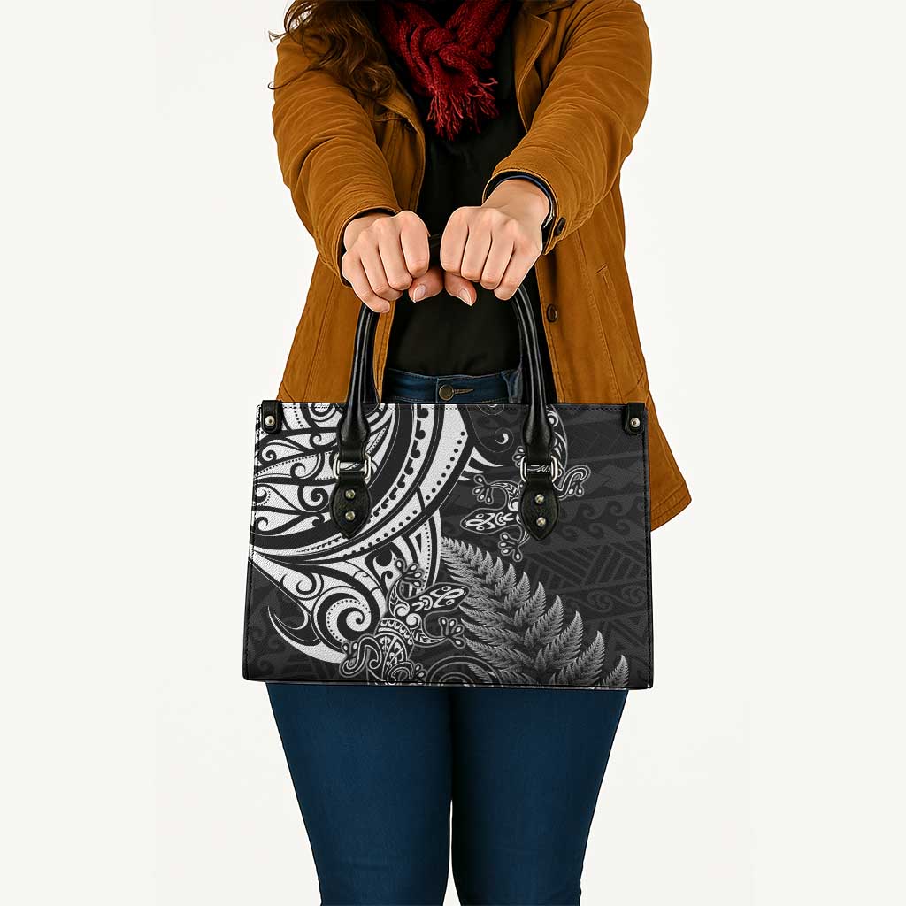 New Zealand Lizard Leather Bag Silver Fern Aotearoa Maori - Polynesian Pride