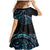 New Zealand Lizard Family Matching Mermaid Dress and Hawaiian Shirt Silver Fern Aotearoa Maori With Paua Shell LT14 - Polynesian Pride