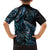 New Zealand Lizard Family Matching Off Shoulder Maxi Dress and Hawaiian Shirt Silver Fern Aotearoa Maori With Paua Shell LT14 - Polynesian Pride