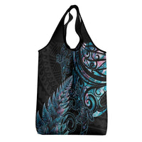 New Zealand Lizard Grocery Bag Silver Fern Aotearoa Maori With Paua Shell