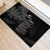 Custom New Zealand Haka Rugby Rubber Doormat 2024 Pacific Go Black Silver Fern
