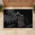 Custom New Zealand Haka Rugby Rubber Doormat 2024 Pacific Go Black Silver Fern