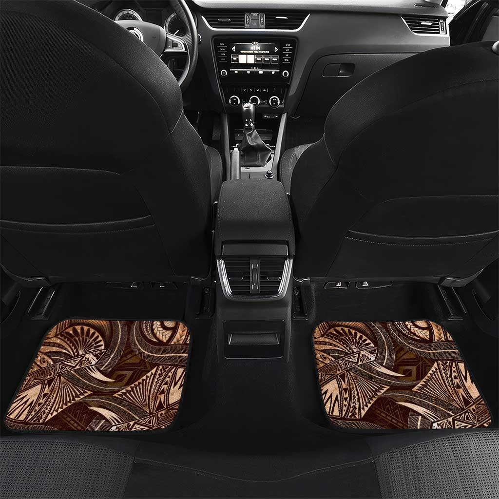 Personalised Polynesia Zodiac Capricorn Car Mats Galaxy Polynesian Pattern Chest Tattoo Style