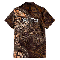 Personalised Polynesia Zodiac Capricorn Family Matching Tank Maxi Dress and Hawaiian Shirt Galaxy Polynesian Pattern Chest Tattoo Style