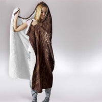 Personalised Polynesia Zodiac Capricorn Hooded Blanket Galaxy Polynesian Pattern Chest Tattoo Style
