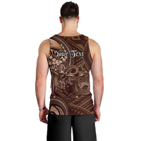 Personalised Polynesia Zodiac Capricorn Men Tank Top Galaxy Polynesian Pattern Chest Tattoo Style