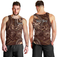 Personalised Polynesia Zodiac Capricorn Men Tank Top Galaxy Polynesian Pattern Chest Tattoo Style