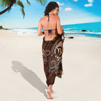 Personalised Polynesia Zodiac Capricorn Sarong Galaxy Polynesian Pattern Chest Tattoo Style