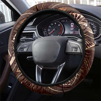 Polynesia Zodiac Capricorn Steering Wheel Cover Galaxy Polynesian Pattern Chest Tattoo Style