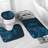 Personalised Polynesia Zodiac Pisces Bathroom Set Galaxy Polynesian Pattern Chest Tattoo Style