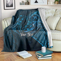 Personalised Polynesia Zodiac Pisces Blanket Galaxy Polynesian Pattern Chest Tattoo Style