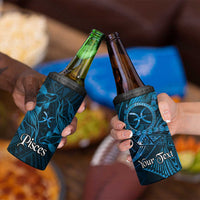Personalised Polynesia Zodiac Pisces 4 in 1 Can Cooler Tumbler Galaxy Polynesian Pattern Chest Tattoo Style