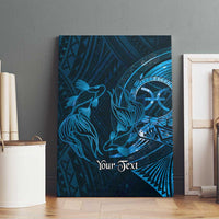 Personalised Polynesia Zodiac Pisces Canvas Wall Art Galaxy Polynesian Pattern Chest Tattoo Style