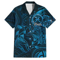 Personalised Polynesia Zodiac Pisces Family Matching Off The Shoulder Long Sleeve Dress and Hawaiian Shirt Galaxy Polynesian Pattern Chest Tattoo Style