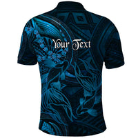 Personalised Polynesia Zodiac Pisces Polo Shirt Galaxy Polynesian Pattern Chest Tattoo Style