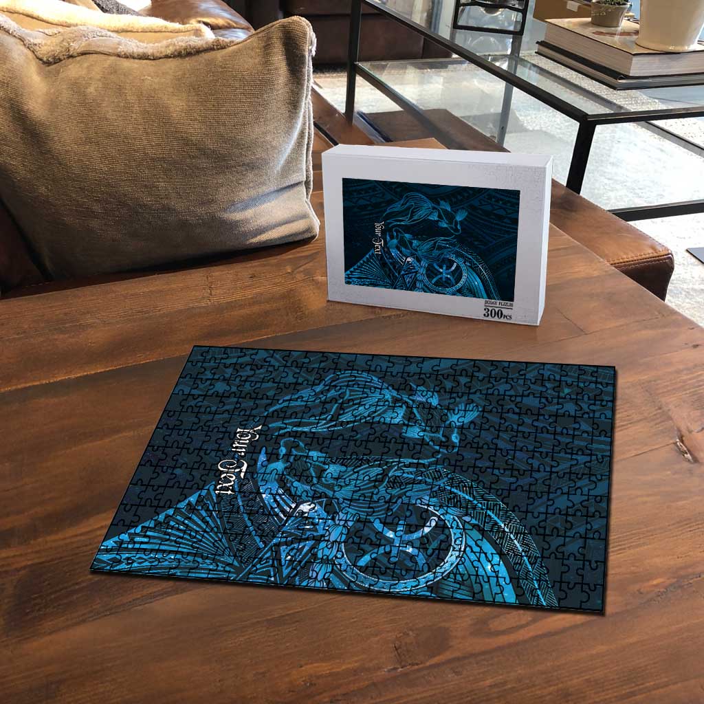 Personalised Polynesia Zodiac Pisces Puzzle Galaxy Polynesian Pattern Chest Tattoo Style