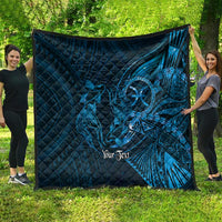 Personalised Polynesia Zodiac Pisces Quilt Galaxy Polynesian Pattern Chest Tattoo Style