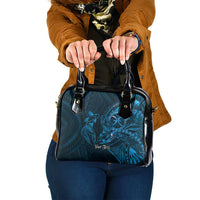 Personalised Polynesia Zodiac Pisces Shoulder Handbag Galaxy Polynesian Pattern Chest Tattoo Style