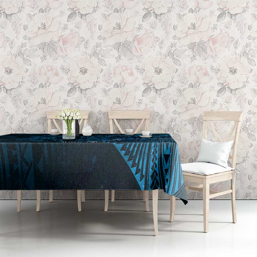Personalised Polynesia Zodiac Pisces Tablecloth Galaxy Polynesian Pattern Chest Tattoo Style