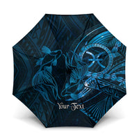Personalised Polynesia Zodiac Pisces Umbrella Galaxy Polynesian Pattern Chest Tattoo Style