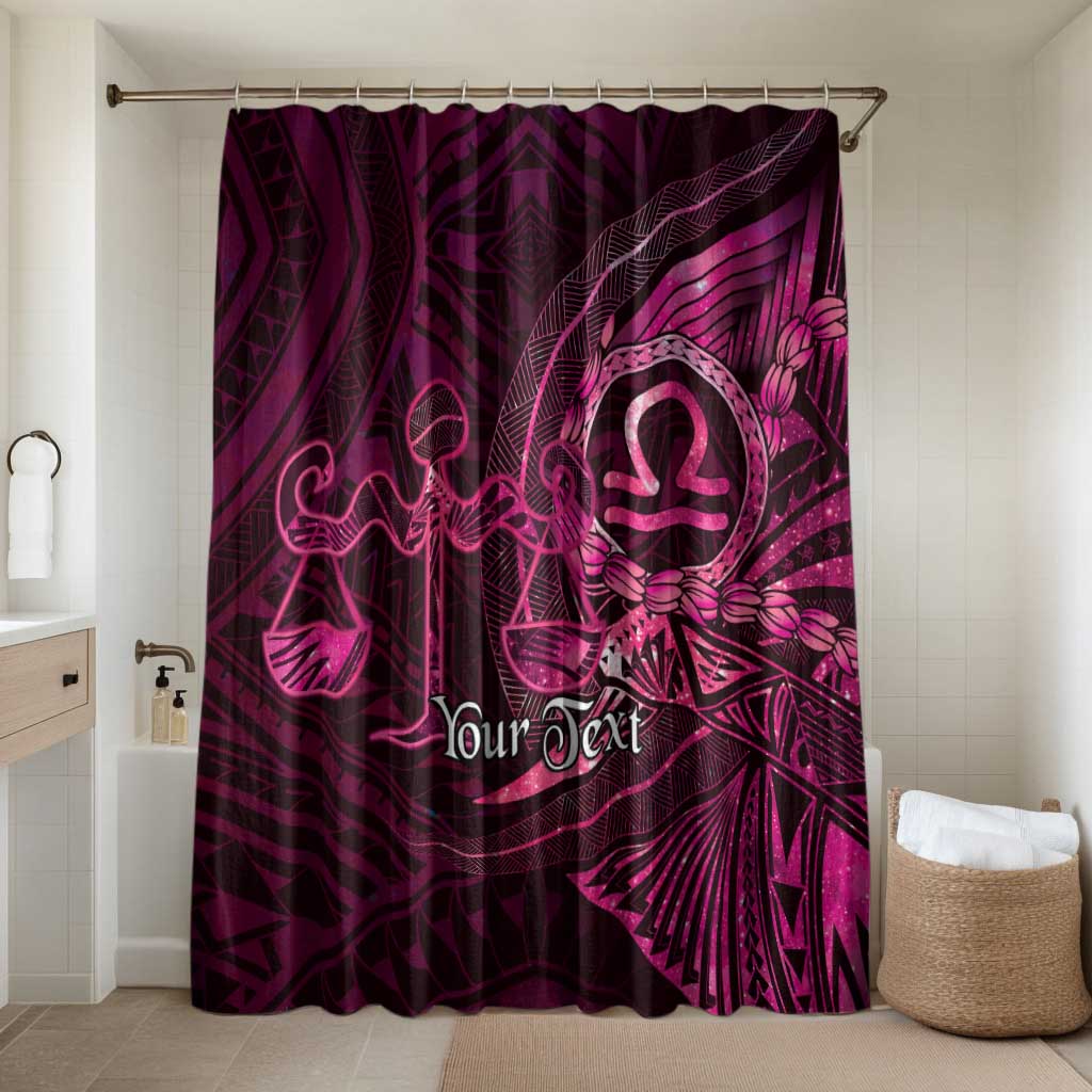 Personalised Polynesia Zodiac Libra Bathroom Set Galaxy Polynesian Pattern Chest Tattoo Style
