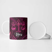 Personalised Polynesia Zodiac Libra Ceramic Mug Galaxy Polynesian Pattern Chest Tattoo Style