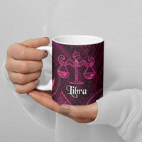 Personalised Polynesia Zodiac Libra Ceramic Mug Galaxy Polynesian Pattern Chest Tattoo Style
