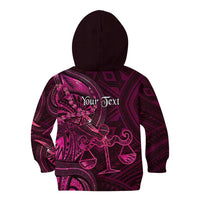 Personalised Polynesia Zodiac Libra Kid Hoodie Galaxy Polynesian Pattern Chest Tattoo Style