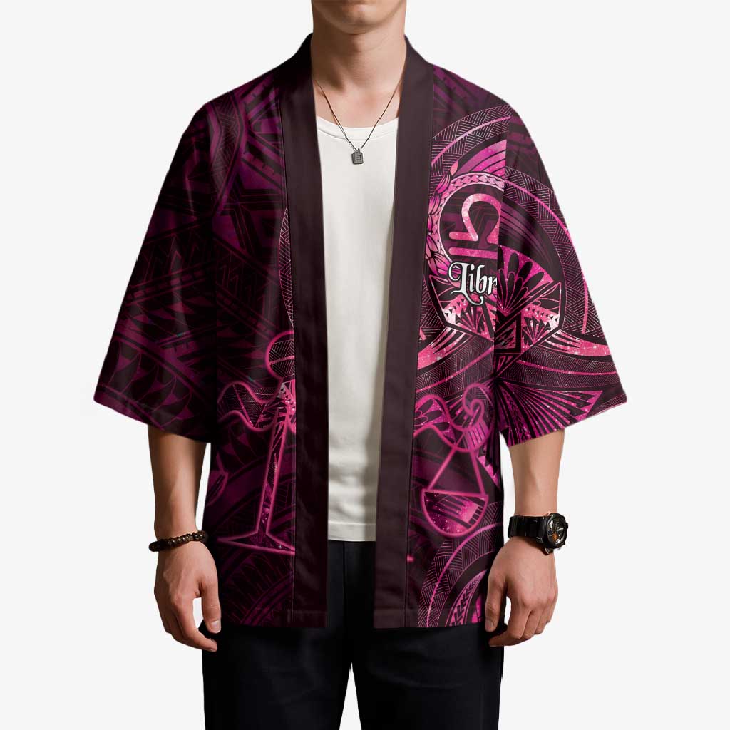 Personalised Polynesia Zodiac Libra Kimono Galaxy Polynesian Pattern Chest Tattoo Style