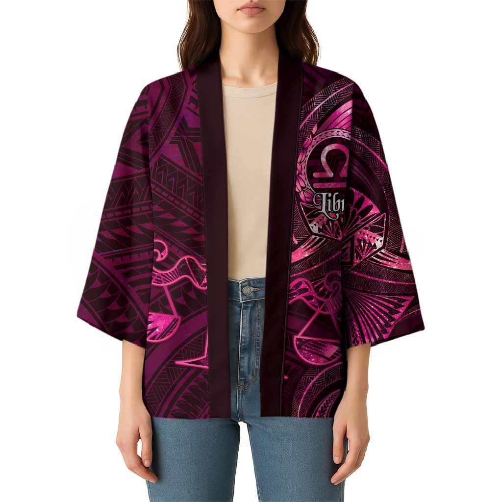 Personalised Polynesia Zodiac Libra Kimono Galaxy Polynesian Pattern Chest Tattoo Style
