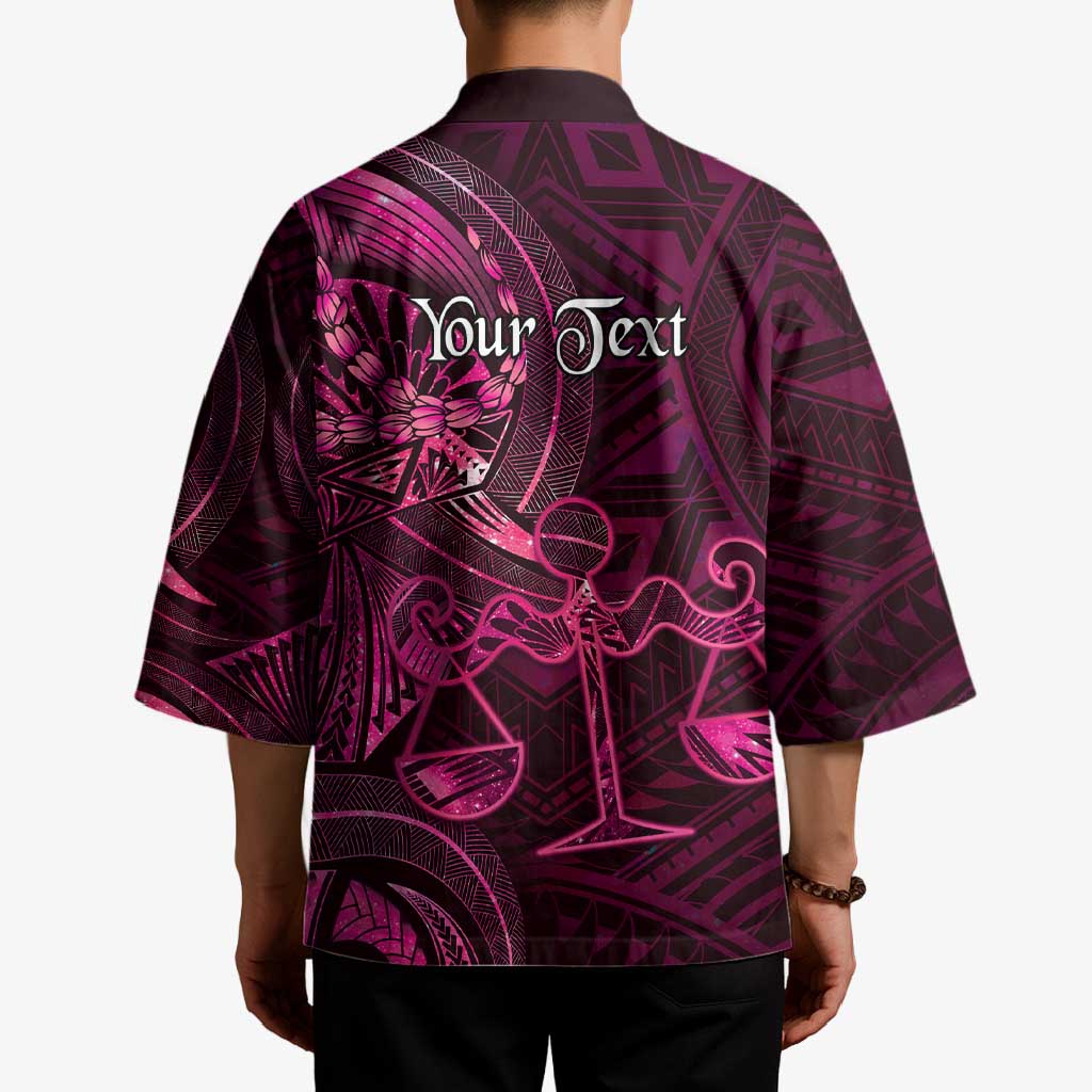 Personalised Polynesia Zodiac Libra Kimono Galaxy Polynesian Pattern Chest Tattoo Style