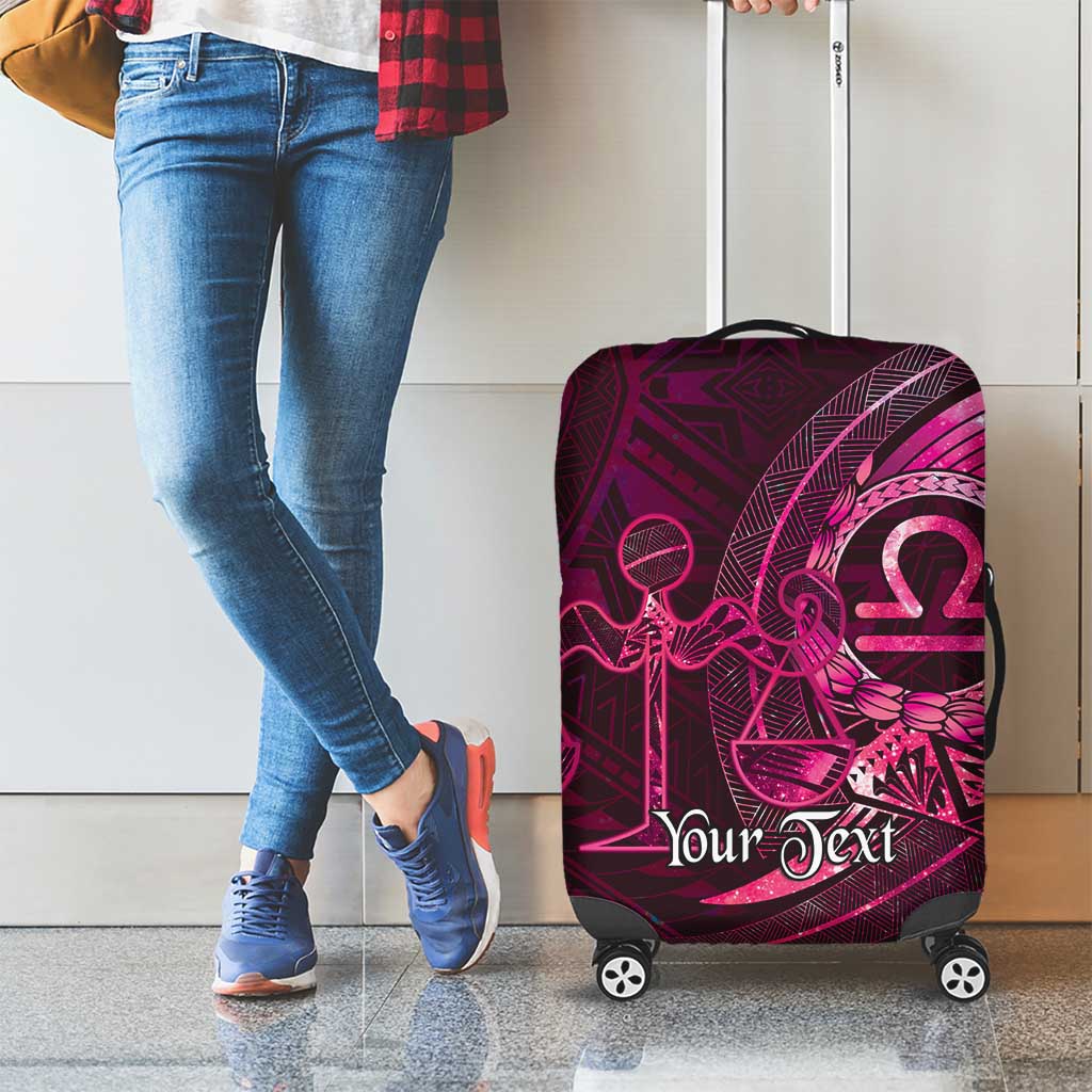 Personalised Polynesia Zodiac Libra Luggage Cover Galaxy Polynesian Pattern Chest Tattoo Style