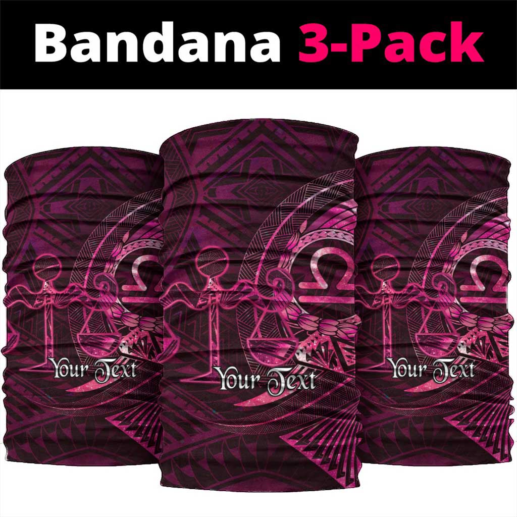 Personalised Polynesia Zodiac Libra Neck Gaiter Galaxy Polynesian Pattern Chest Tattoo Style