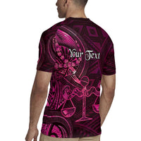 Personalised Polynesia Zodiac Libra Rugby Jersey Galaxy Polynesian Pattern Chest Tattoo Style