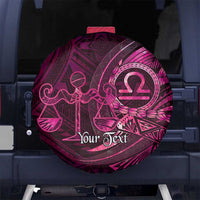 Personalised Polynesia Zodiac Libra Spare Tire Cover Galaxy Polynesian Pattern Chest Tattoo Style