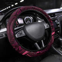 Polynesia Zodiac Libra Steering Wheel Cover Galaxy Polynesian Pattern Chest Tattoo Style
